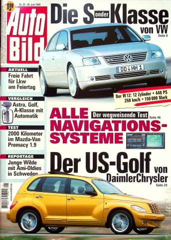 Deckblatt Auto Bild (25/1999)
